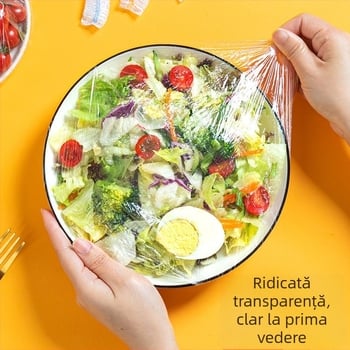 Film de conservare a alimentelor, PE/Polietilenă, rezistență la temperaturi -60°C până la 100°C, 12+ bucăți, 36 de luni de valabilitate