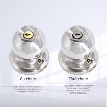 Gu Rui 588 Încuietoare de ușă din oțel inoxidabil pentru uși de cameră