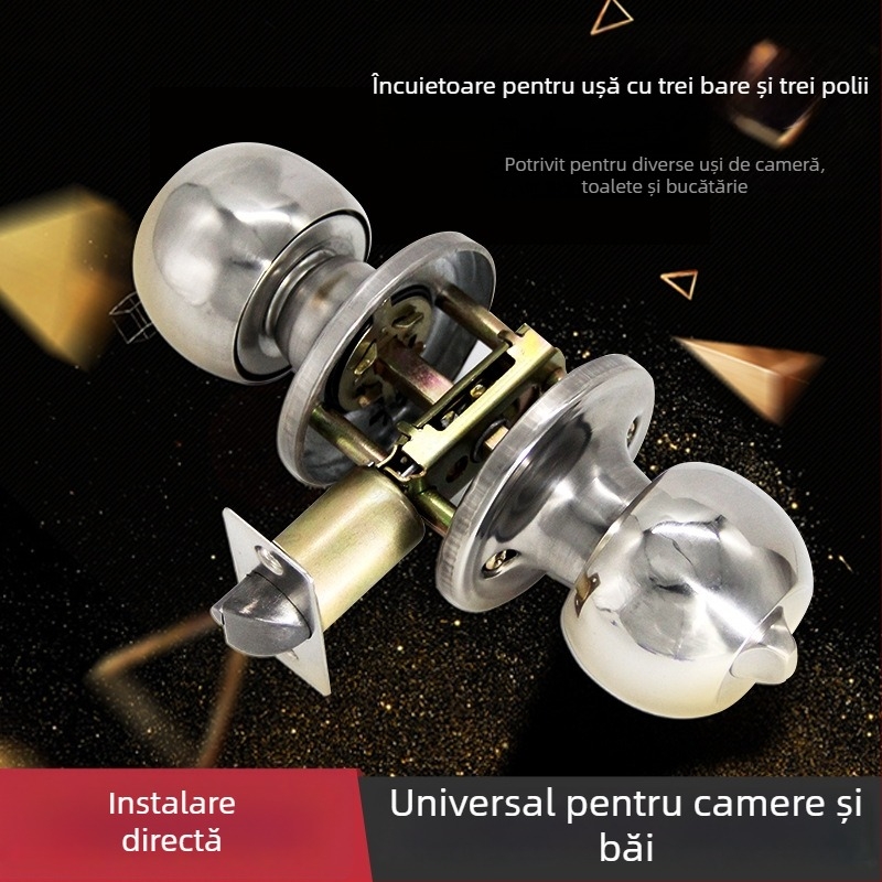 Gu Rui 588 Încuietoare de ușă din oțel inoxidabil pentru uși de cameră