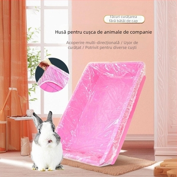 Saint-wang Pad de urină din plastic, de unică folosință, pentru cușcă de iepuri și purcei de Guineea – 50 buc