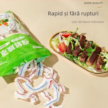 Jun Chef Capace din folie alimentară, de unică folosință, pentru menținerea prospețimii în boluri de mâncare (1 bucată)