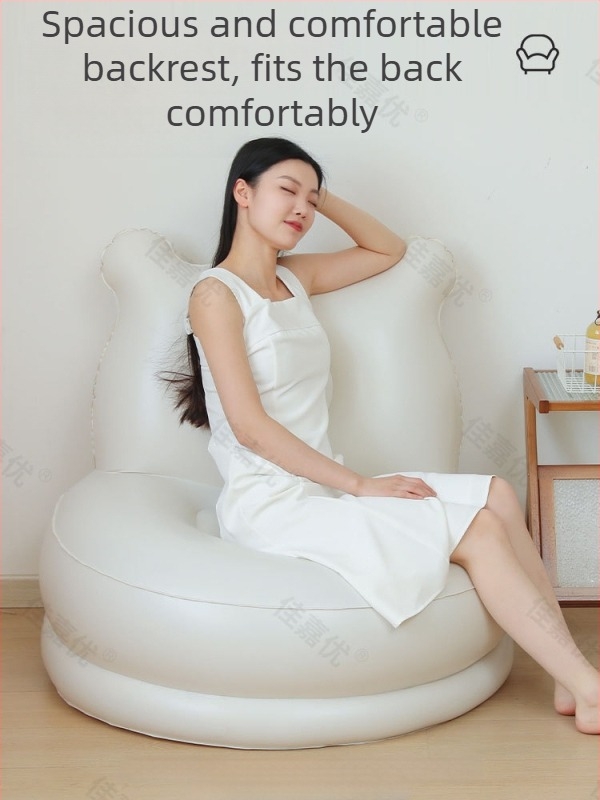 Pat de aer gonflabil pentru o singură persoană, canapea cu pompă încorporată, înălțime și grosime suplimentare, PVC suprafață, Jia Jia You