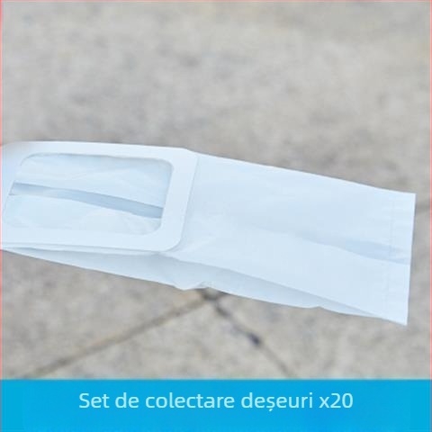 Dispenser pentru sacoșe de câini cu clips și alimentare automată (Plastic; Model 48931157; 20 bucăți în cutie)