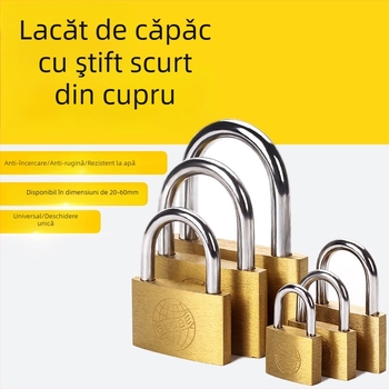 Încuietoare atârnătoare din cupru, model g-type, pentru dulapuri și uși, stil minimalist modern