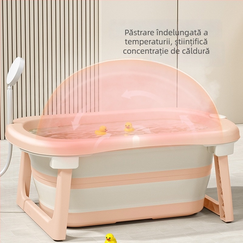 Cadă de baie pentru bebeluși - pliabilă, din plastic, Le Bonnie, origine Taizhou, pentru nou-născuți și copii