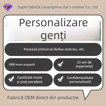 Geantă de damă din piele naturală crossbody - Top-Grain Cowhide, Geantă mică pătrată, Formă orizontală dreptunghiulară, Fermoar