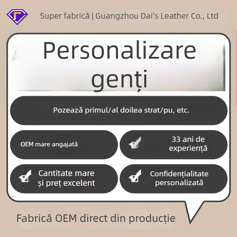 Geantă de damă din piele naturală crossbody - Top-Grain Cowhide, Geantă mică pătrată, Formă orizontală dreptunghiulară, Fermoar
