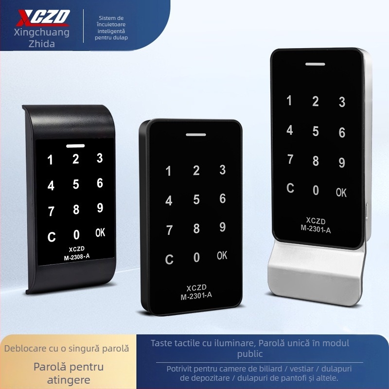 Încuietură electronică cu cod pentru dulapuri – Model S-2308A, ABS plastic, Brand Xingchuang zhida, Potrivit pentru dulapuri de club și dulapuri de depozitare, Stil modern și simplu