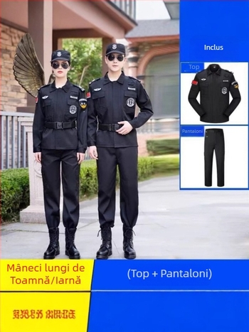 Set de Uniformă de Securitate, respirabil, din amestec de fibre de poliester pentru primăvară–toamnă, pentru bărbați
