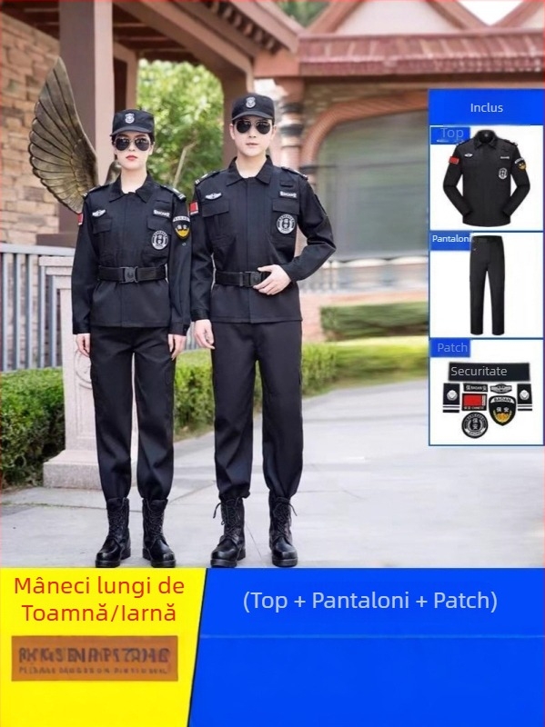 Set de Uniformă de Securitate, respirabil, din amestec de fibre de poliester pentru primăvară–toamnă, pentru bărbați