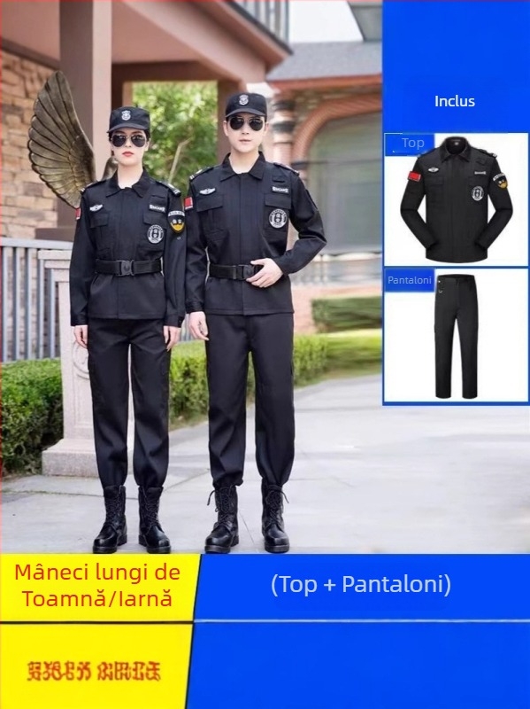 Set de Uniformă de Securitate, respirabil, din amestec de fibre de poliester pentru primăvară–toamnă, pentru bărbați