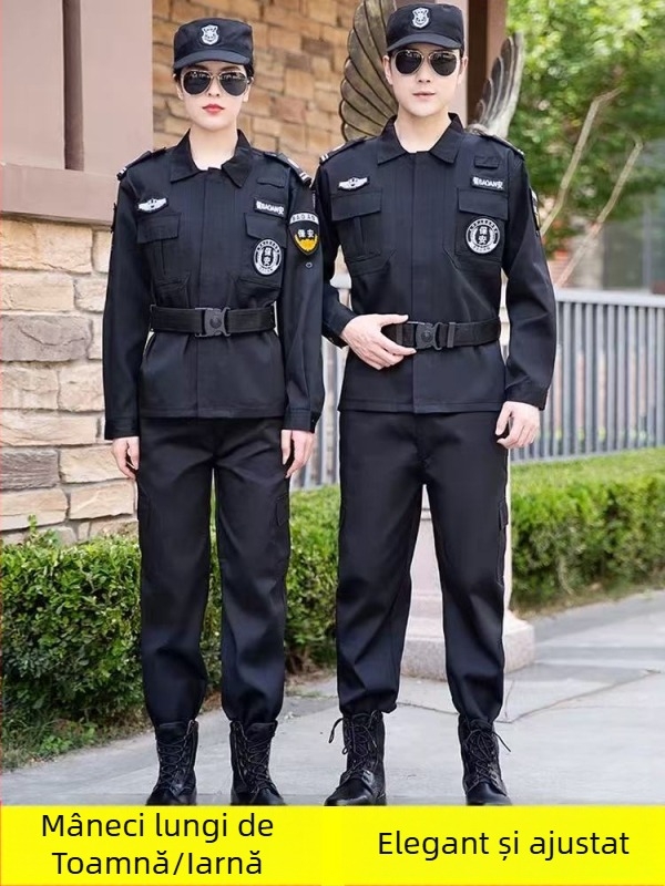 Set de Uniformă de Securitate, respirabil, din amestec de fibre de poliester pentru primăvară–toamnă, pentru bărbați