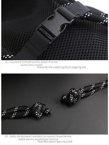 Rucsac baschet cu șnur – Poliester, model T118, Marcă TINYAT/Tianyi, Tipărire logo