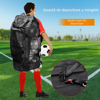 Geantă Nili din canvas pentru baschet și fotbal – capacitate mare, personalizare, imprimare logo