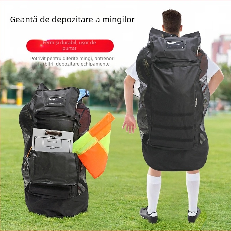Geantă Nili din canvas pentru baschet și fotbal – capacitate mare, personalizare, imprimare logo