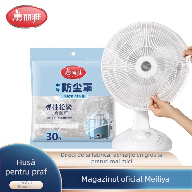 Meiliya Capac de unică folosință pentru protecția prafului a electrocasnicelor — PE transparent, design simplu și modern, protecție împotriva prafului pentru orezar și cuptor cu microunde