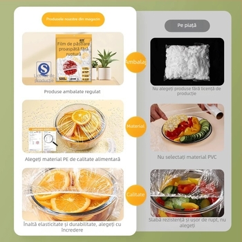 Geantă de conservare a alimentelor, plastic, 1 bucată, protecție împotriva prafului, durată de viață 1600 de zile