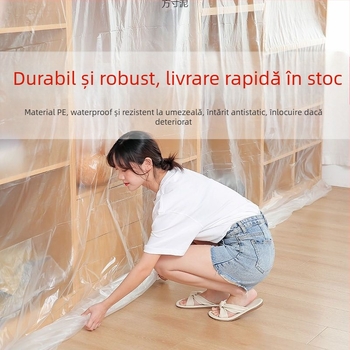 Husa de canapea de unică folosință, protecție împotriva prafului, folie de plastic PE, protecție a mobilierului în stil modern minimalist