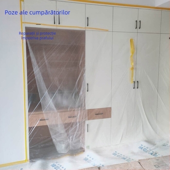 Film de mască din plastic pentru mobilier și canapele – PE polietilen, rezistent la praf și vopsire, pentru uz casnic