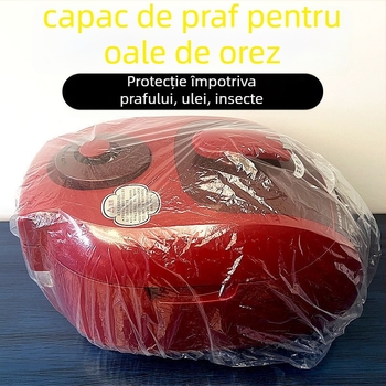 Husă de protecție de unică folosință împotriva prafului pentru oala de orez și cuptorul cu microunde, transparentă, extra-large, din plastic gros, pentru depozitare