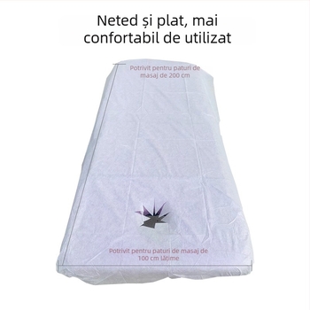 Lenjerie de masaj de unică folosință pentru pat, cu gaură pentru față, din material nețesut, respirabilă, rezistentă la ulei și murdărie, îngroșată