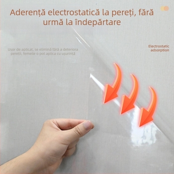 Autocolant de perete din PP, rezistent la apă, anti-murdărire, set de 2 bucăți, design modern minimalist