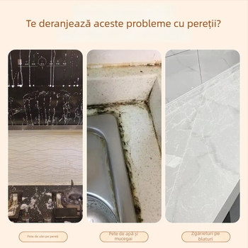 Autocolant de perete din PP, rezistent la apă, anti-murdărire, set de 2 bucăți, design modern minimalist