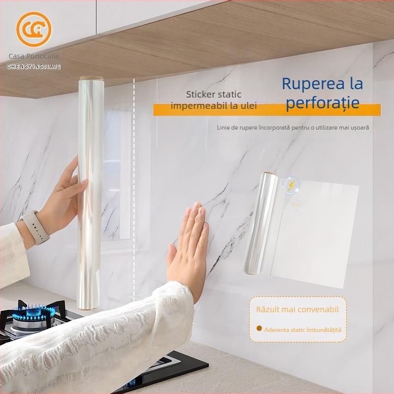 Autocolant de perete din PP, rezistent la apă, anti-murdărire, set de 2 bucăți, design modern minimalist