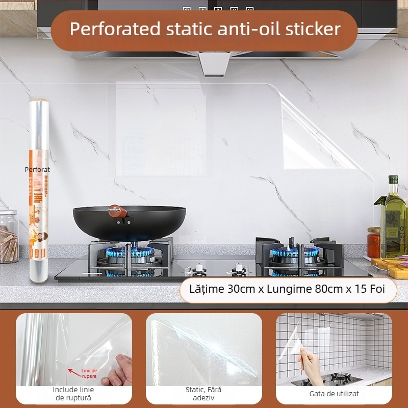 Autocolant de perete din PP, rezistent la apă, anti-murdărire, set de 2 bucăți, design modern minimalist