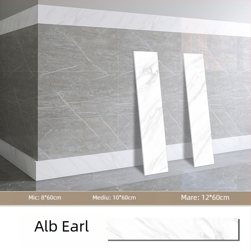 Sticker de perete – bandă decorativă autoadezivă pentru soclul peretelui, PET material, stil modern minimalist, potrivit pentru living, dormitor, birou, bucătărie și baie.