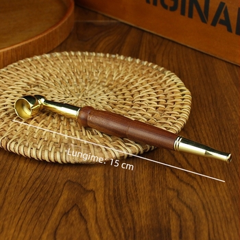 Ținător de țigări – Material cupru, marca Tang Teng, ornament metalic în stil chinezesc.