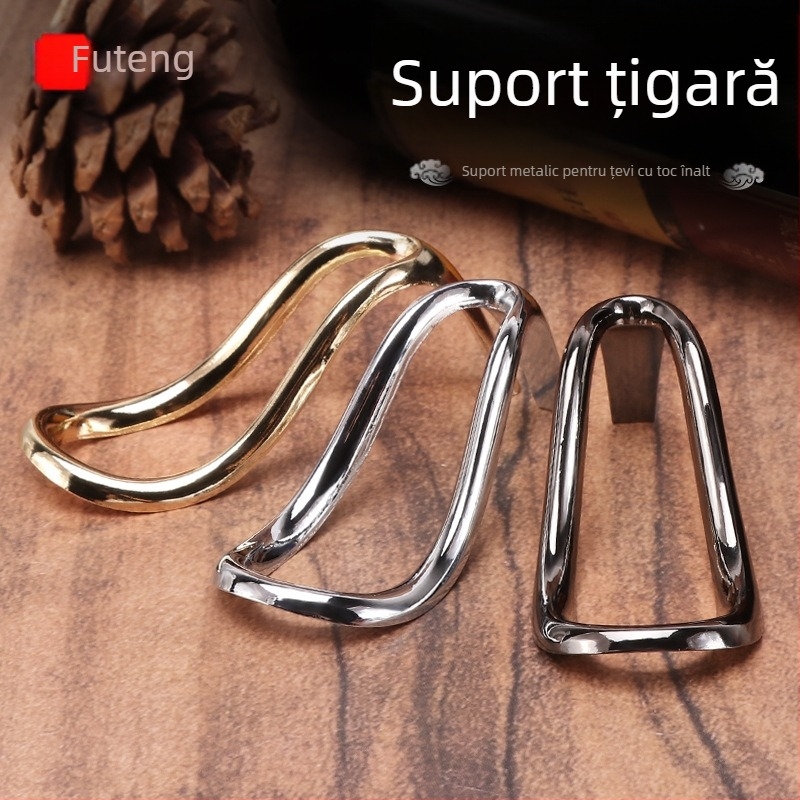 Suport metal pentru pipe și trabucuri, aliaj de zinc, rezistent la vânt, decorativ și pentru depozitare, Forten