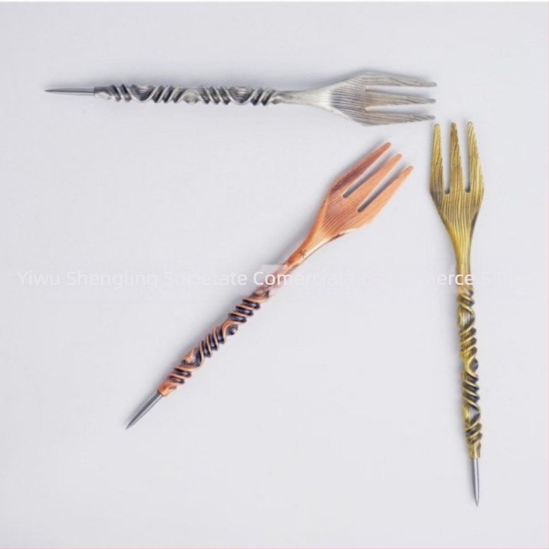 Set metalic furculițe narghilea Sheng Ling – origine Zhejiang, ambalaj 100 bucăți, fără logo