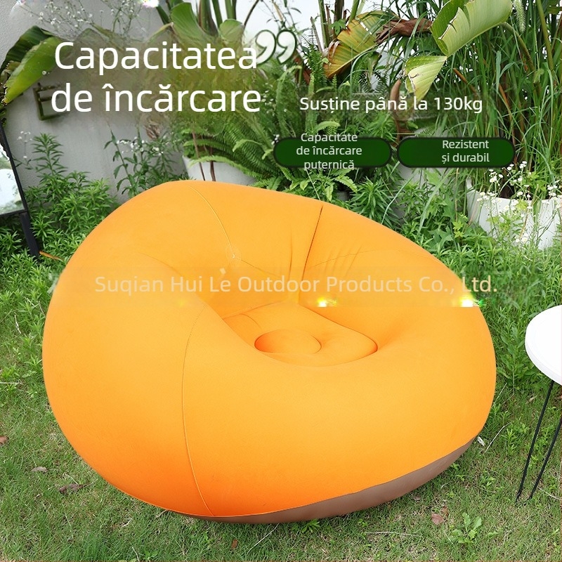 Canapea gonflabilă în formă de minge (PVC; 1 persoană; 1,1 kg greutate netă; umflare cu pompă de aer; cod produs Qx-sf)