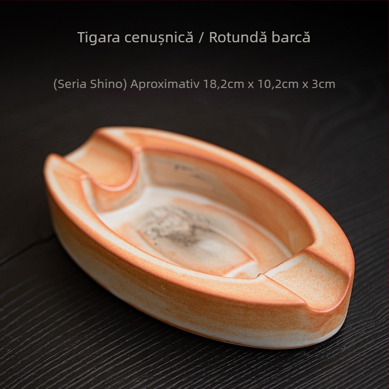 Cenușar pentru trabucuri din porțelan – Kangli Ceramics, Origine Dehua, Stil Chinezesc, Tipărire logo