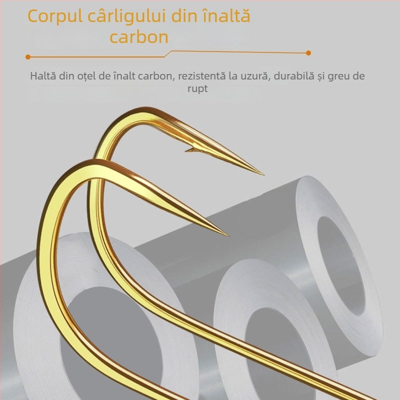 Set de cârlige dublu legate cu fir subțire, 20 de perechi