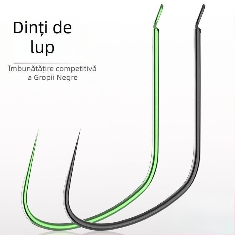 Cărlige pentru crap fără cârlige, la un pret en-gros, aliaj de oțel cu carbon, numerele 3–11, pentru pescuit în râu, lac, rezervor, owned