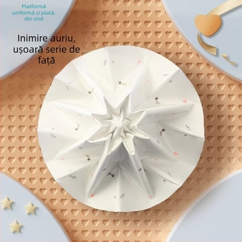 Paradise Umbrella - Protecție UV UPF50+, Dublu strat, Deschidere și închidere manuală, Tri-fold, 7 spițe din oțel, greutate 310 g, unisex pentru soare și ploaie