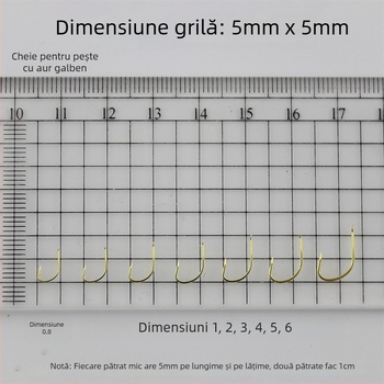 Cârlig de pescuit cu vârf spinos, mărime 5, pachet 2000, Guole Echipament de Pescuit
