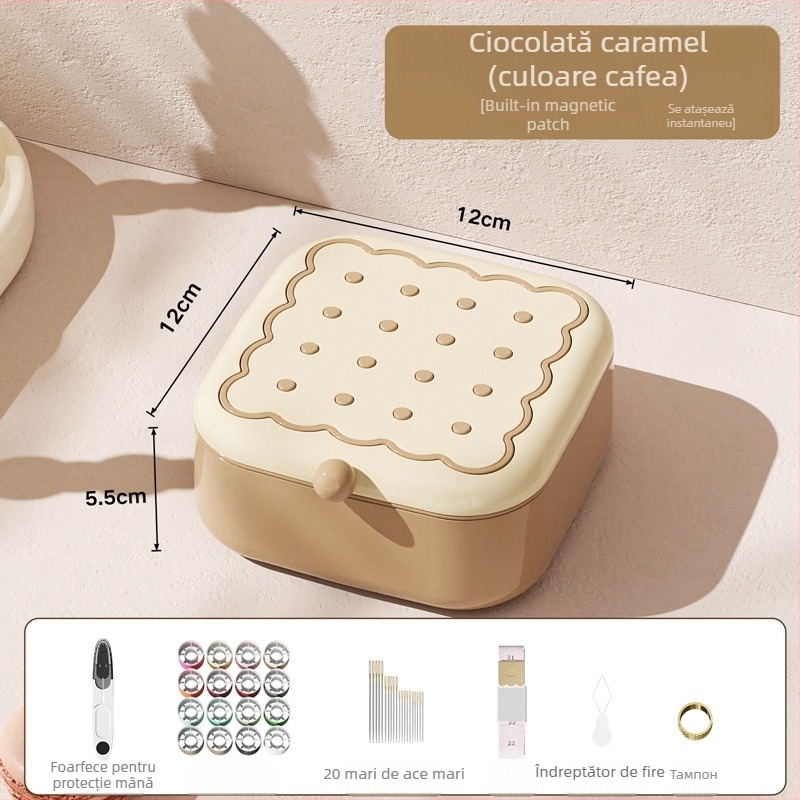 Kit de cusut – pentru uz casnic, practic, lucrat manual, portabil, set mini magnetic; Brand Youqin; Model F997T7M97J6665; Cantitate în cutie: 54; Greutate brută: 290 g