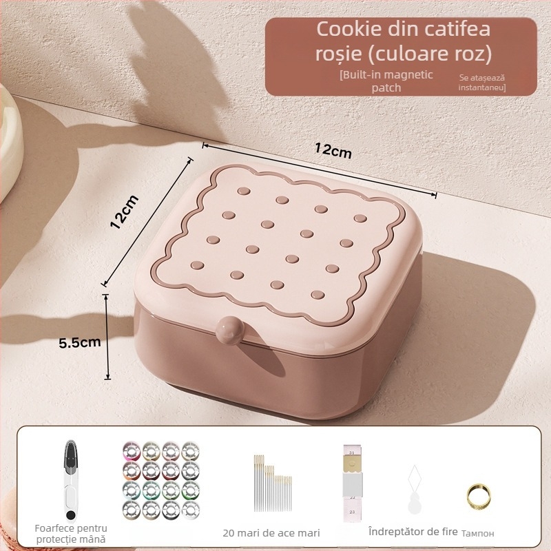 Kit de cusut – pentru uz casnic, practic, lucrat manual, portabil, set mini magnetic; Brand Youqin; Model F997T7M97J6665; Cantitate în cutie: 54; Greutate brută: 290 g