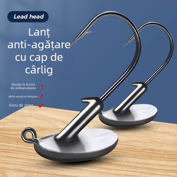Huizhu Cârlig de plumb cu dinți pentru pescuit în râu