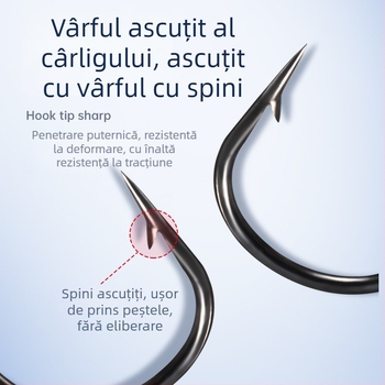 Huizhu Cârlig de plumb cu dinți pentru pescuit în râu