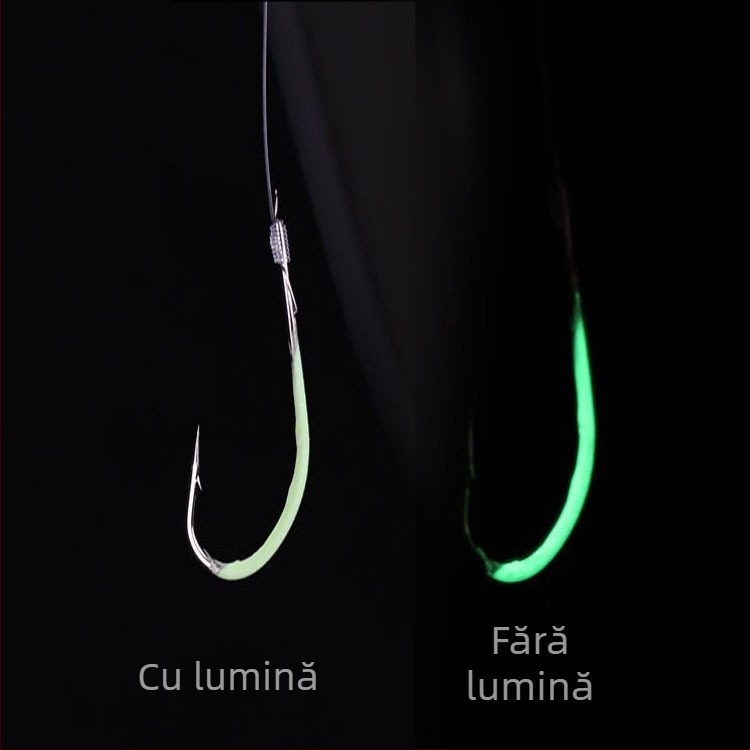 Cârlig de pescuit marin, cu ace, pentru pescuit de pe barcă, cutie cu 500 buc, marca Yifeng