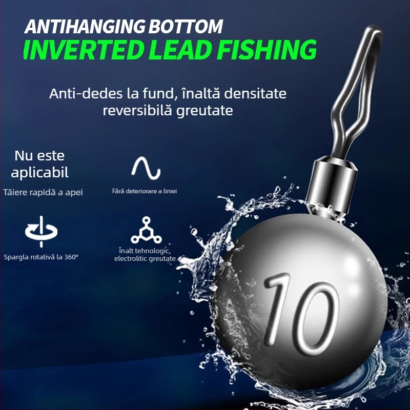 Rig de pescuit din fir de nailon, montură plutitoare, cârlig inversat, linie fără plumb