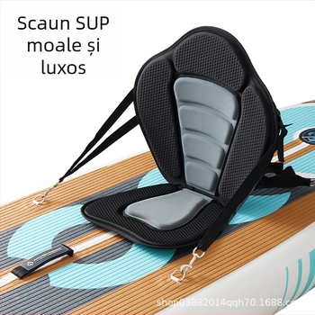 Șezut pentru caiac și placă de surf – pernă gonflabilă, construcție EVA+textil, spătar detașabil