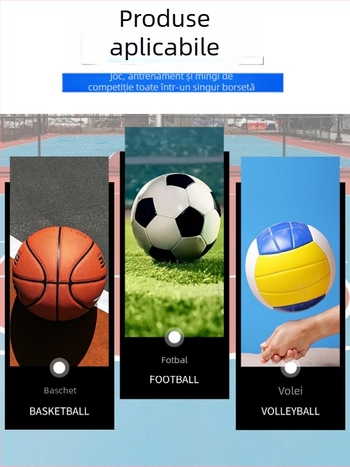 Wika Geantă de depozitare a mingilor din plasă de antrenament, capacitate mare – Poliester, Personalizare disponibilă, pentru fotbal, baschet, volei și tenis