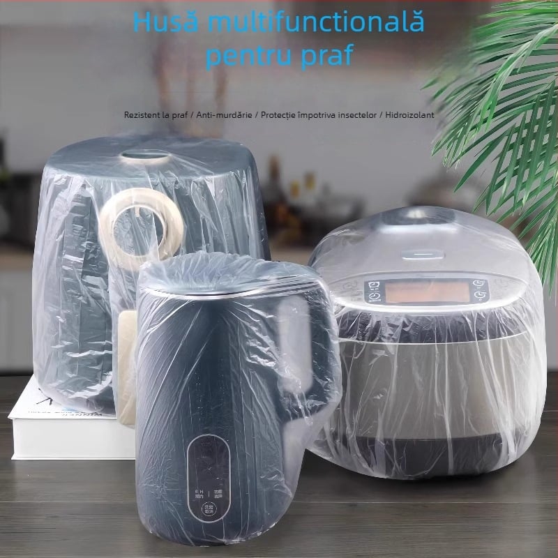 Acoperiri de praf pentru electrocasnice, din PE, transparente, 10 buc, codul produsului 4206