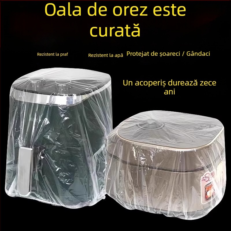 Acoperiri de praf pentru electrocasnice, din PE, transparente, 10 buc, codul produsului 4206