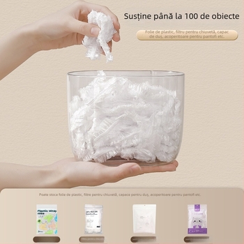 Capac montat pe perete pentru folie PET, cutie de depozitare anti-praf, 1 bucată, pachet de 50